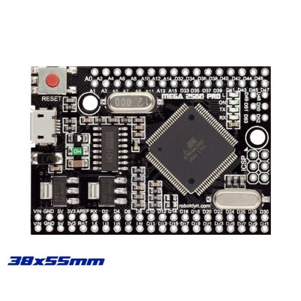 Arduino Mega Mini 2560 Pro CH340G microUSB Compatible RobotDyn